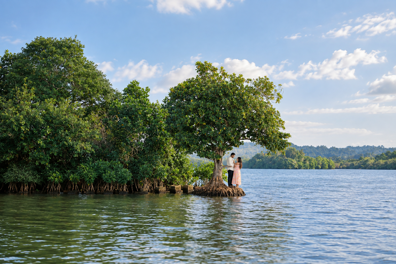 Reflective Mangrove Lagoon